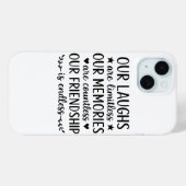 Onze Lachsalvo's Zijn Onbeperkt Vriendschapsquote  Case-Mate iPhone Case (Achterkant (horizontaal))