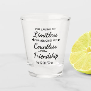 Onze Lachsalvo's Zijn Onbeperkt Vriendschapsquote Shot Glas