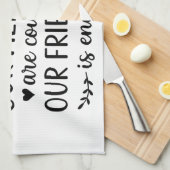 Onze Lachsalvo's Zijn Onbeperkt Vriendschapsquote Theedoek (Quarter Fold)