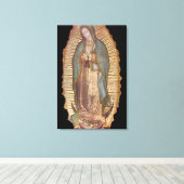 ONZE LADIE GUADALUPE CANVAS PRINT (Insitu (Houten vloer))