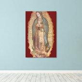 ONZE LADIE GUADALUPE CANVAS PRINT (Insitu (Houten vloer))
