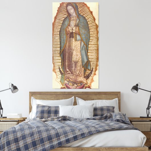 ONZE LADY GUADALUPE CANVAS AFDRUK (Insitu (Slaapkamer))