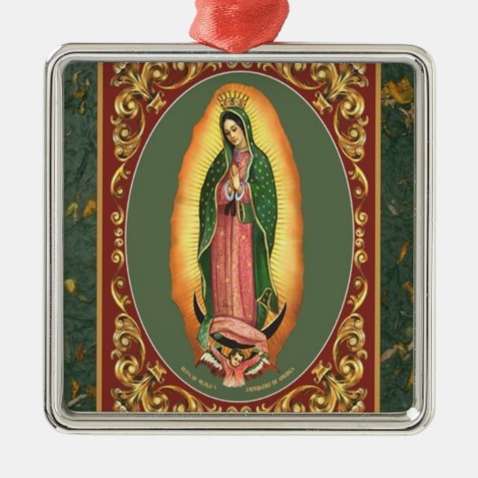 ONZE LADY GUADALUPE METALEN ORNAMENT (Voorkant)