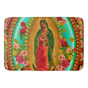 Onze Lady Guadalupe Mexicaanse Saint Virgin Mary Badmat