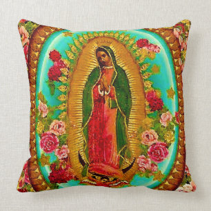 Onze Lady Guadalupe Mexicaanse Saint Virgin Mary Kussen