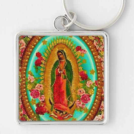 Onze Lady Guadalupe Mexicaanse Saint Virgin Mary Sleutelhanger (Voorkant)