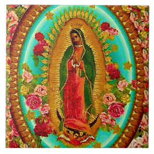 Onze Lady Guadalupe Mexicaanse Saint Virgin Mary Tegeltje