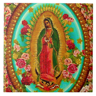 Onze Lady Guadalupe Mexicaanse Saint Virgin Mary Tegeltje