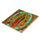 Onze Lady Guadalupe Mexicaanse Saint Virgin Mary Tegeltje (Zijkant)
