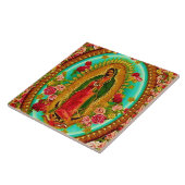 Onze Lady Guadalupe Mexicaanse Saint Virgin Mary Tegeltje (Zijkant)