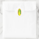 Onze Lady Guadalupe Modern Ronde Sticker (Tas)