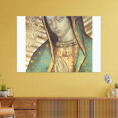 ONZE LADY GUADALUPE NATUURLIJK OP WITTE PANELS CANVAS AFDRUK (Insitu (Woonkamer))