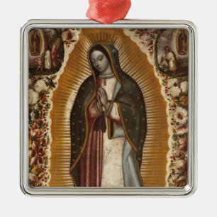 ONZE LADY GUADALUPE PRAY VOOR ONS METALEN ORNAMENT