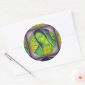 ONZE LADY GUADALUPE PRAY VOOR ONS RONDE STICKER (Envelop)