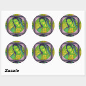 ONZE LADY GUADALUPE PRAY VOOR ONS RONDE STICKER (Vel)