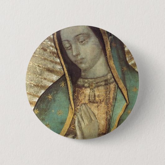 ONZE LADY GUADALUPE RONDE BUTTON 5,7 CM (Voorkant)