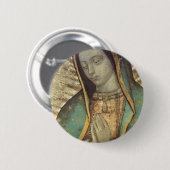 ONZE LADY GUADALUPE RONDE BUTTON 5,7 CM (Voorkant /achterkant)