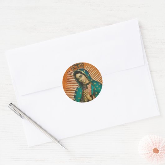 ONZE LADY GUADALUPE RONDE STICKER (Envelop)