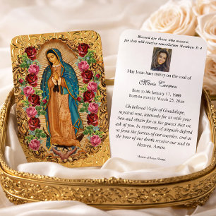 ONZE LADY GUADALUPE VISITEKAARTJE