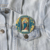 Onze Lady Help voor christenen met Baby Jesus Ronde Button 7,6 Cm (In situ)