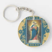 Onze Lady Help voor christenen met Baby Jesus Sleutelhanger (Voorkant)