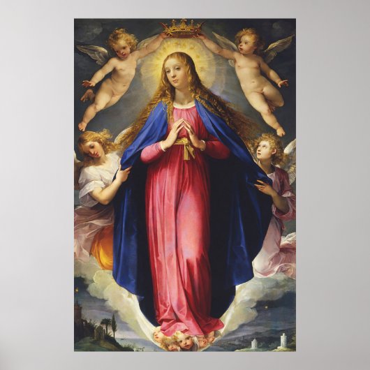 Onze Lady Immaculate Conception Assumption Virgin Poster (Voorkant)