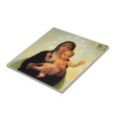 Onze Lady Maagd Mary en Baby Jesus Ceramic Tegel Tegeltje (Zijkant)