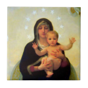 Onze Lady Maagd Mary en Baby Jesus Ceramic Tile Tegeltje