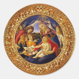 Onze Lady Mary Magnificat-Stickers Ronde Sticker