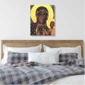 Onze Lady Mary van Czestochowa Polen Icon Canvas Afdruk (Insitu (Slaapkamer))