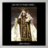ONZE LADY MOUNT CARMEL...PRAY VOOR ONS! POSTER (Voorkant)