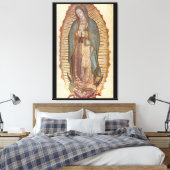 ONZE LADY OF GUADALUPE 30x45 NATUURLIJK ON BLACK Canvas Afdruk (Insitu (Slaapkamer))