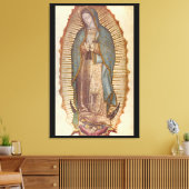 ONZE LADY OF GUADALUPE 30x45 NATUURLIJK ON BLACK Canvas Afdruk (Insitu (Woonkamer))