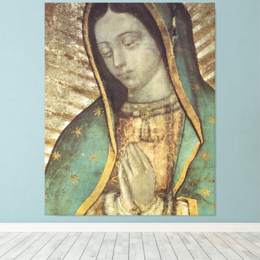 ONZE LADY OF GUADALUPE 40X60 CANVAS AFDRUK (Insitu (Houten vloer))