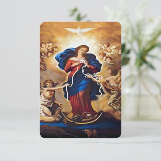 Onze Lady Undoer der Knots Informatiekaartje (Staand voorkant)