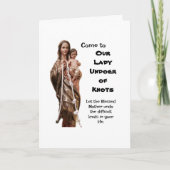 Onze Lady Undoer der Knots Kaart (Voorkant)