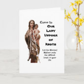 Onze Lady Undoer der Knots Kaart (Gele Bloem)