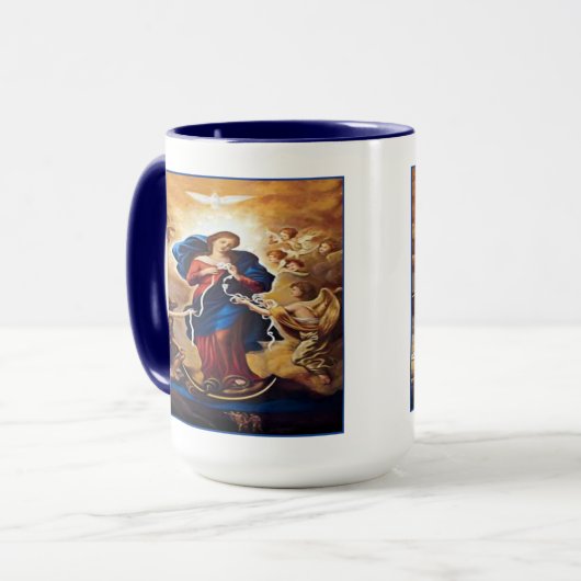 Onze Lady Undoer der Knots Mok (Voorkant links)