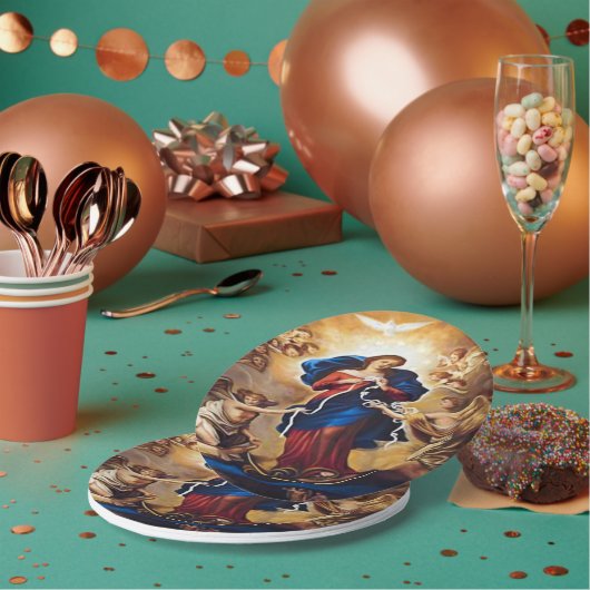 Onze Lady Undoer der Knots Papieren Bordje (Multi)