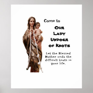Onze Lady Undoer der Knots Poster