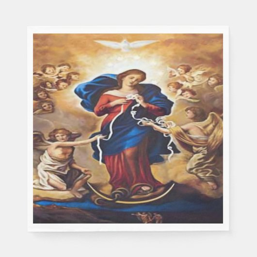 Onze Lady Undoer der Knots Servet (Voorkant)