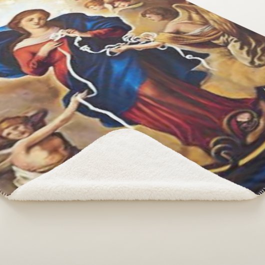 Onze Lady Undoer der Knots Sherpa Deken (3/4)