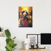 Onze Lady Undoer van Knots Maagd Mary Angels Poster (Thuiskantoor)