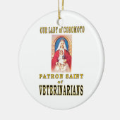 ONZE LADY VAN COROMOTO KERAMISCH ORNAMENT (Links)