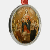 ONZE LADY VAN DE ROSARY METALEN ORNAMENT (Rechts)