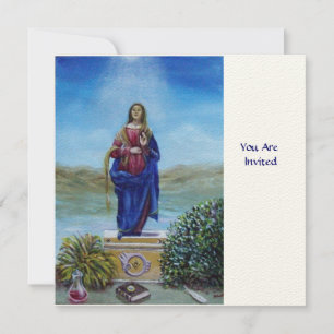 ONZE LADY VAN LICHT, vilt crème Kaart