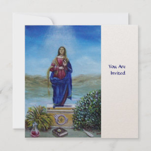 ONZE LADY VAN LICHT, witte champagne metallisch Kaart