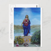 ONZE LADY VAN LICHTE Madonna van maculair begrip Briefkaart (Voorkant / Achterkant)