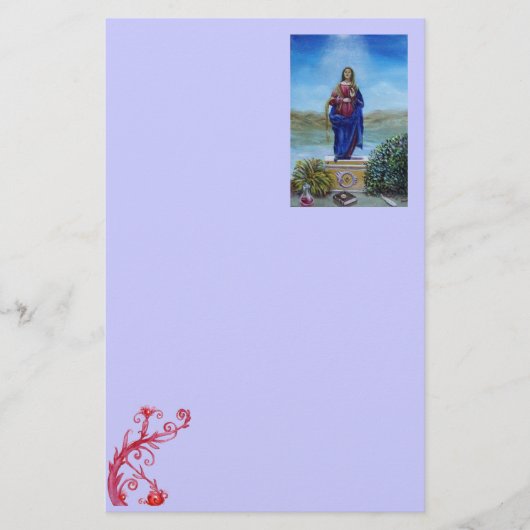 ONZE LADY VAN LICHTE Madonna van maculair begrip Briefpapier (Voorkant)