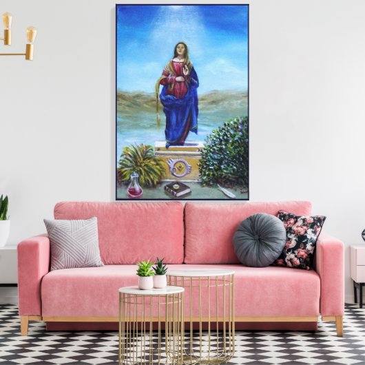 ONZE LADY VAN LICHTE Madonna van maculair begrip Canvas Afdruk (Insitu (Woonkamer))